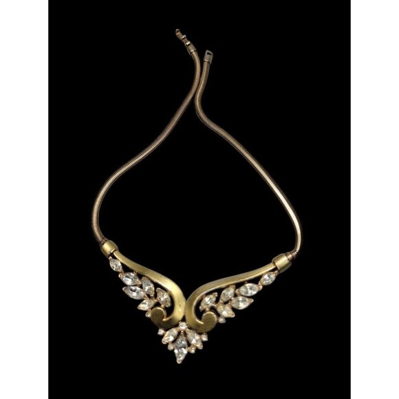 Crown Trifari Alfred Philippe Choker Necklace Patent Pend Book Piece Estate 16" - Picture 9 of 16